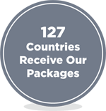 127 Countries Receive Our Packages