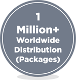 1 Million+ Worldwide Distribution